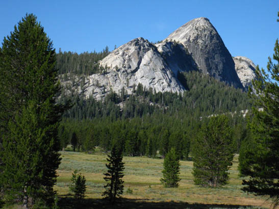 View of Fairview Dome nearing Tuolumne